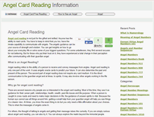 Tablet Screenshot of angelcardreading.org